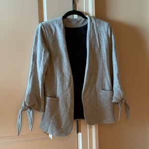 Gray Cardigan Blazer